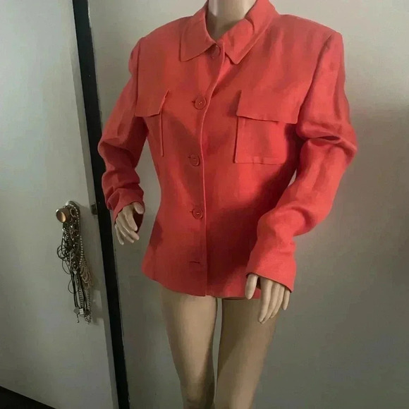 Calvin Klein vintage button down blazer in good  condition size 10 - Picture 4 of 5